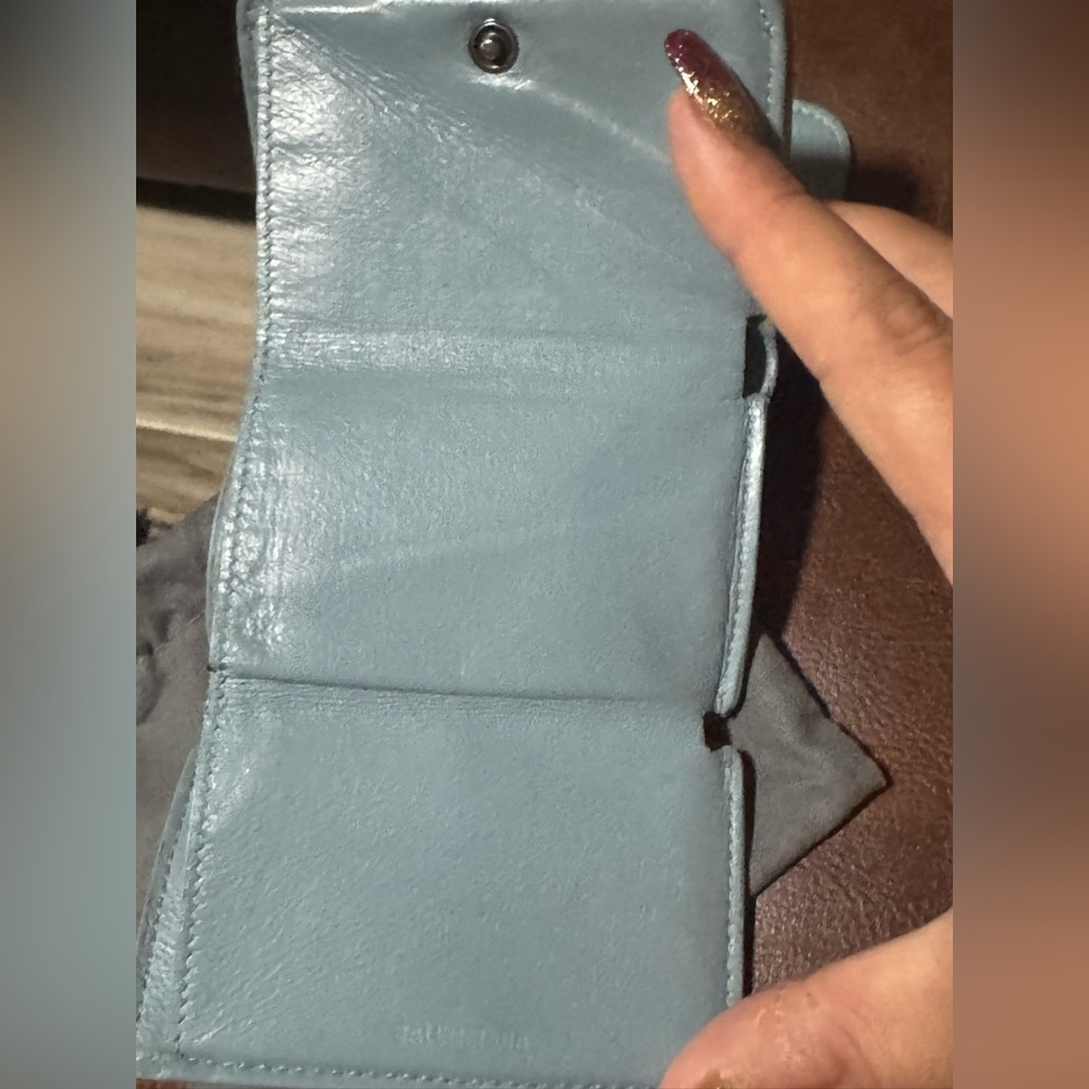Balenciaga wallet light blue wallet full inclusion - Picture 3 of 11